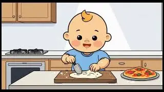 Sunny Cartoon - Episode 01 - Let&rsquo;s Make Pizza Together! 🍕 | Fun Cooking Video for Kids (0&ndash;6 Years)