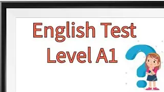English Test for Beginners Level A1, #englishtest #englishtestlevela1  #englishtestsandquizzes
