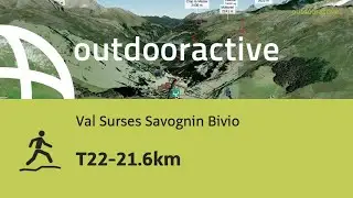 Trailrunning-Strecke in Val Surses Savognin Bivio: T22-21.6km