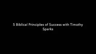 5 Biblical Principles of Success