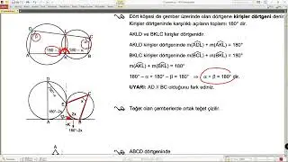 12 GEOMETRİ Çemberde Açılar bölüm 1 Harika Temel