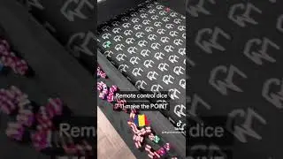 Remote controlled rigged dice crooked craps table with juiced Las Vegas Dice for Ceelow & 7 11 craps