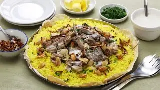 منسف اردني بالجميد السائل بطريقة سهلة وبخطوات بسيطة,Jordanian mansaf with liquid jameed