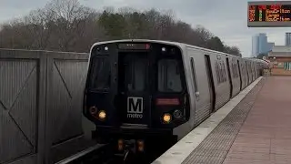 WMATA Metrorail Kawasaki 7000 Series On The Silver Line At Wiehle-Reston East Station
