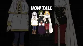 How TALL are the MAGES in Frieren? 🧐 | Frieren: Beyond Journey's end | #anime #story #frieren