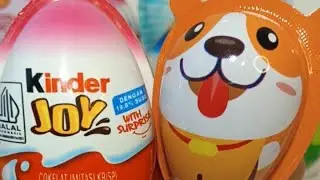 SATISFYING ASMR UNBOXING KINDER JOY BIG GIANT EGG CHOCOLATE SURPRISE 🍭🍬🍫🍿Review MHD live is Live!!