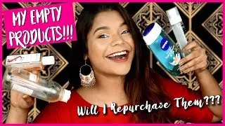 My Empty Products!! 💁 Will I repurchase them??🤔 || Miss Pink Shoes