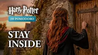 STUDY IN A SECRET HUT 🕯️✏️ Harry Potter Pomodoro ASMR | Episode 5