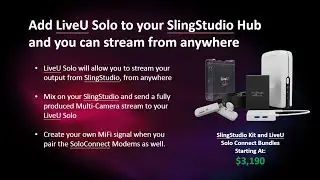 Add LiveU to the SlingStudio to Stream Anywhere