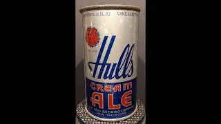 Hull's Cream Ale Vintage IRTP Flat Top Beer Can with Opening Instructions
