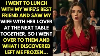 I went to lunch with my wife's best friend and saw my wife with her lover at the next table together
