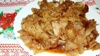 Varza calita cu costite de porc || Retete Delicioase