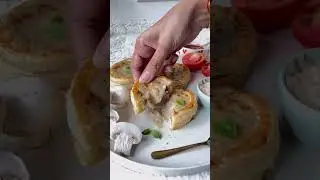 Mushroom vol-au-vents made by our student in academy #mushroom #tarts #bakingacademy #viral