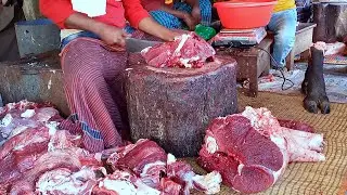 Non-Stop Beef Cutting In A Meat Market | Fastest Meat Cutting Skills | Amazing Skillful Butcher