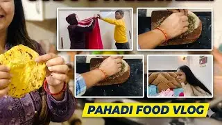 Traditional Pahadi food preparation 🍲