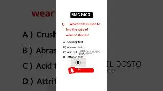 Bmc mcq #civil_engineering_mcq #gatece #bmc #bmcmcq #bmc #building_material #youtubeshorts #tranding