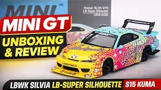 [743] Mini GT Nissan LB-Super Silhouette S15 SILVIA LBWK KUMA | Diecast Unboxing #nissan 