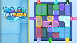 Water Out Puzzle Levels 141-145 | Every Puzzle Solved! 🎯