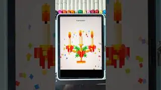 Digital candle pixel art !!! #shorts #artist #shortsart #digitalart