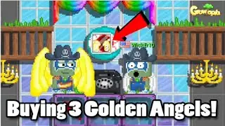 Growtopia | Buying 3 Golden Angels For Legendary Wings!