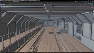 Cargo and crew member entrance special - Blender VR spacecraft game map