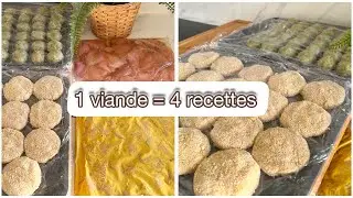 Je prépare 4 plats à congeler | Batch cooking 