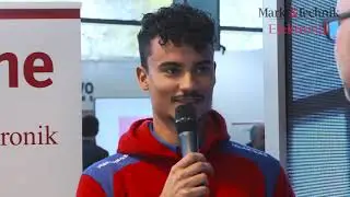 embedded world 2019: Formel-E-Rennfahrer Pascal Wehrlein auf der VIP-B&uuml;hne