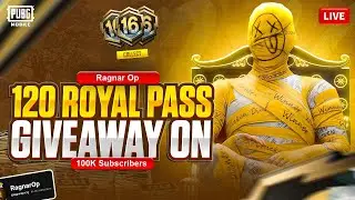 120 ROYAL PASS GIVEAWAY ON 100K SUBSCRIBERS 🔥