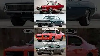 Classic Cars from Legendary Muscle Car Era 💪