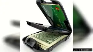 Metal ID Bank Credit Card Holder Wallet Anti RFID Blocking Minimalist Wallet Men's Ultra Thin Alumin