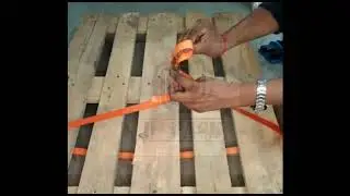 Lashing With Polyester Belt