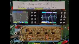 Small signal (Vout=2Vpp) testing of MC33078 vs TLE2062 - Paralleled (G = +10, Vcc = +-15V, RL=1kOhm)