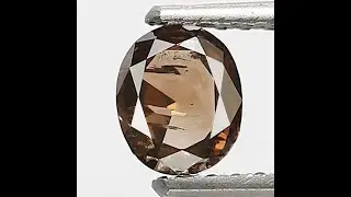 0.49 CT Champagne Oval Diamond: Ethically Sourced Loose Stone