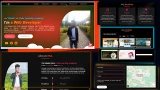 Build a Complete Responsive Personal Portfolio Website using HTML CSS Javascript | Service Section