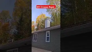 DIY chimney repair, my chimney was leaking so I cladded it with plywood #chimney #masonry #reno #DIY