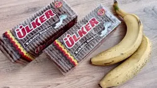 TRUFF TARİFİ 🟤 BİSK&Uuml;VİLİ MUZLU TRUFF 🍌 &Ccedil;ok kolay 🔝 #truffe