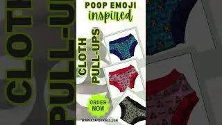Fun Potty Training: Personalized Poop Emoji Pull Ups | Reusable Training Pants