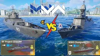 RF Project 22350M Vs ROKS Chungnam | Modern Warships: Naval Battles
