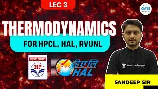 Thermodynamics-3 | #RVUNL #HAL #HPCL Exam Preparation| Sandeep Sir