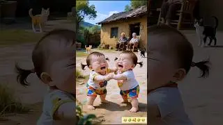 Cute Baby Laughing & Fighting 🤣 #shorts #trending #funny #viral #laugh #baby #cutebaby