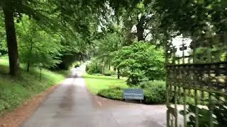 Driving into Lewtrenchard Manor