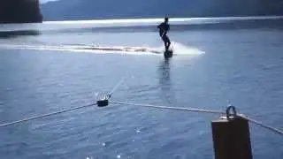 Wakeboard in Leirfjorden, Bon&aring;sj&oslash;en S&oslash;rfold Norway