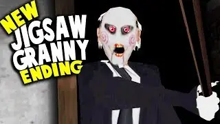 НОВАЯ КОНЦОВКА JIGSAW GRANNY! | Игровой процесс Granny (мод Jigsaw)