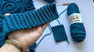 Crochet elastic band, tutorial for beginners.
