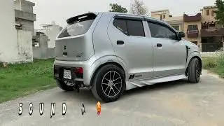 Suzuki Alto Straight pipe sound /Medium Exhaust install 🔈🥵🔥| #shorts