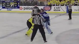 MUST SEE || NHL GOALIE FIGHT IN OUTDOOR GAME