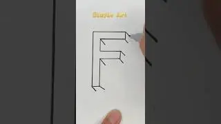 Wie ZEICHNEN man ein 3D Buchstaben F 😍😘 #shorts #drawing #draw