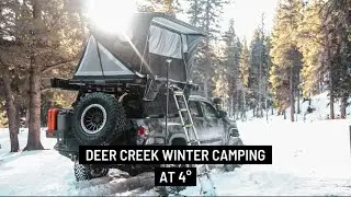 Winter Camping In A RTT At 4 Degrees