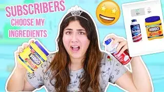 I LET SUBSCRIBER PICK MY SLIME INGREDIENTS ~ UGLY OR PRETTY SLIMES?  Slimeatory #371