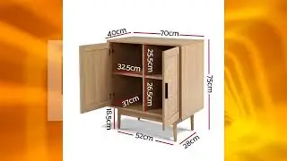 New Rattan Buffet Sideboard Cabinet Storage Hallway Table Kitchen Cupboard